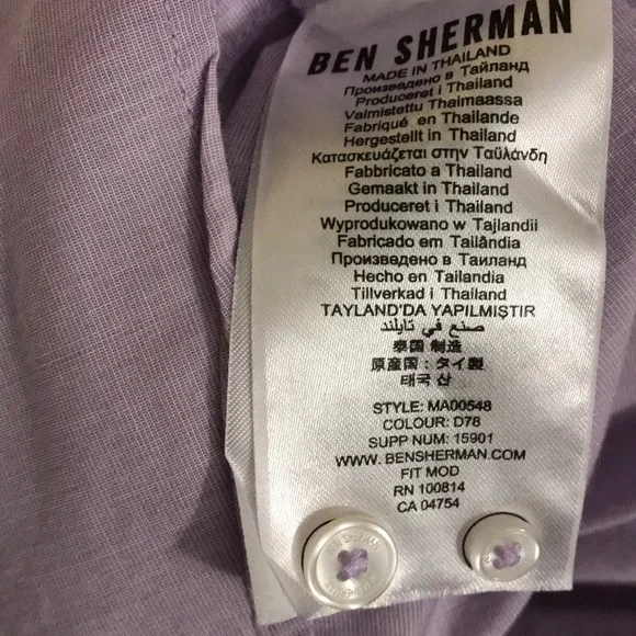 Ben Sherman Long Sleeve Shirt SIZE XXL - Picture 6 of 7